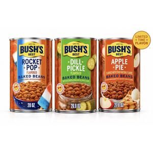 Bush's Baked Beans Limited Edition 3 Cans - Apple Pie Dill Pickle Rocket Pop